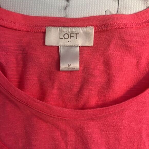 Loft‎ Pink Flower Long Sleeve T Shirt Size M - Picture 3 of 11